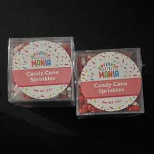Candy Cane Sprinkles - Red and White
